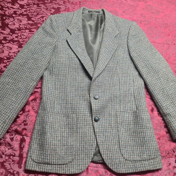Bagir Other - Vintage Bagir Men's Sport Coat Blazer 46 EU 36 US Brown Wool Tweed Poltex Chile